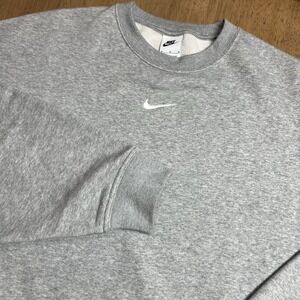 Nike Light Gray Crewneck Sweatshirt with White Swoosh